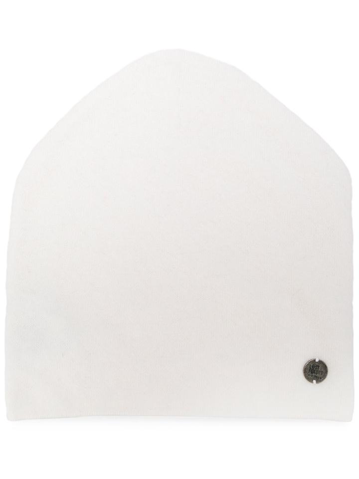 Lost & Found Ria Dunn Logo Plaque Beanie - White