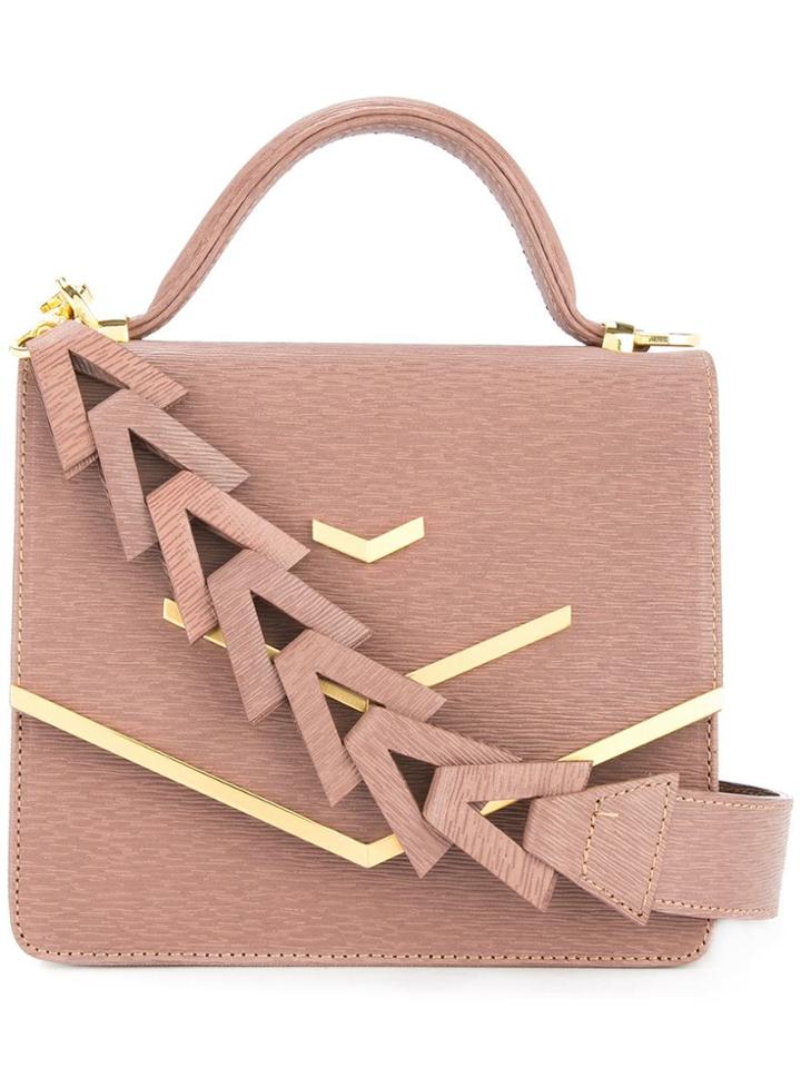 Rula Galayini Jude Textured Satchel - Brown
