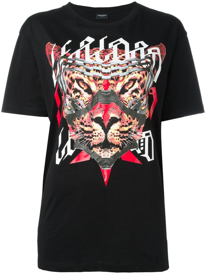 Marcelo Burlon County Of Milan 'feliciana' T-shirt, Women's, Size: Medium, Black, Cotton