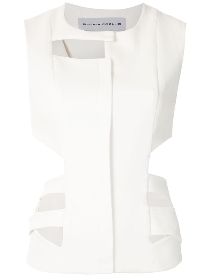 Gloria Coelho Cut Out Vest - White