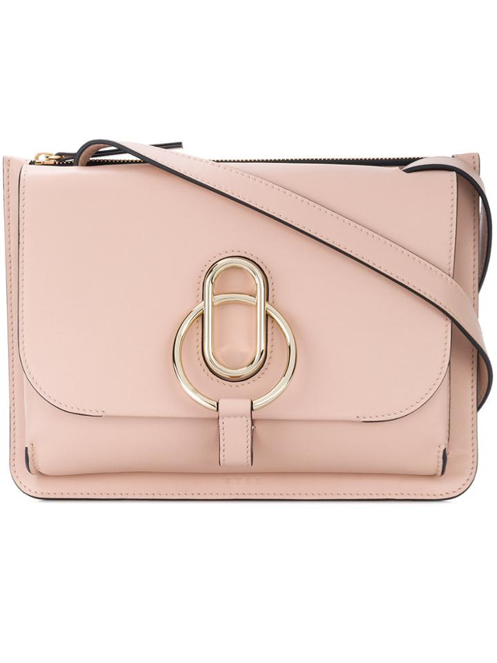 Stée Ring Buckle Crossbody Bag - Pink & Purple