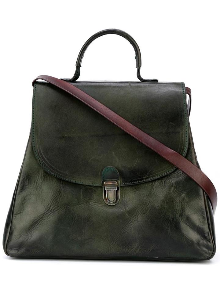 Cherevichkiotvichki Small Lock Bag, Women's, Green, Leather