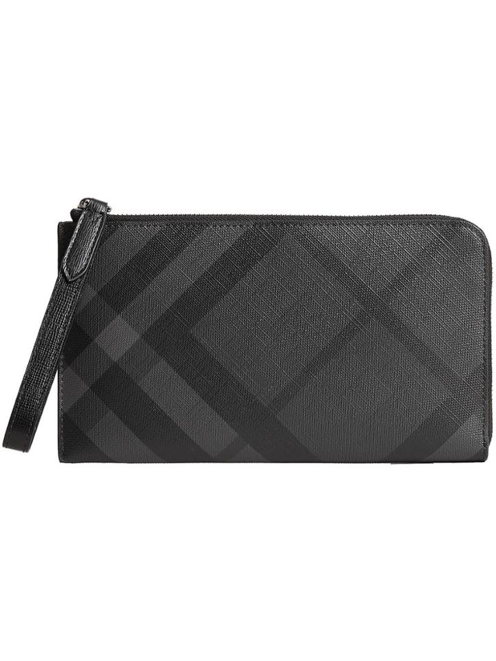 Burberry London Check Travel Wallet - Black