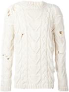 Palm Angels Fisherman Cable Knitted Pullover