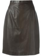 Chanel Vintage Leather Skirt