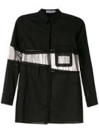 Mara Mac Panelled Shirt - Black