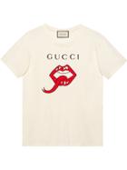 Gucci Mouth Print T-shirt - White
