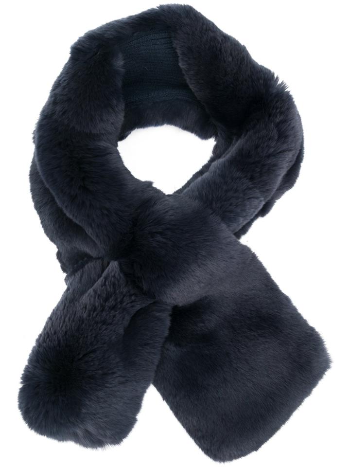 N.peal Fur Neckwarmer - Blue