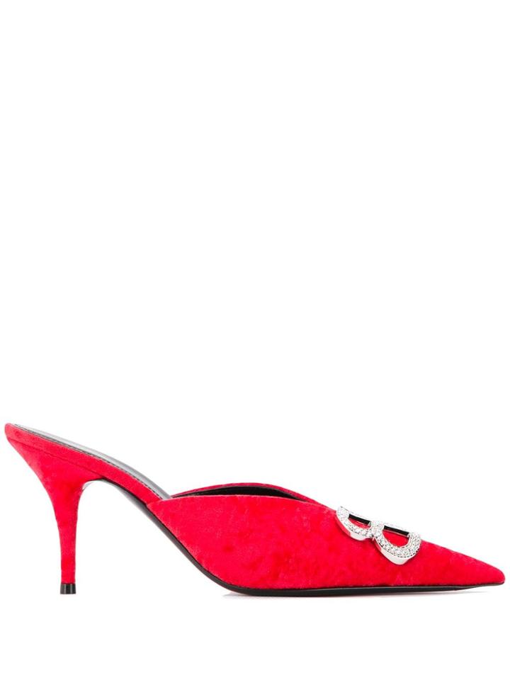 Balenciaga M80 Bb Mules - Red