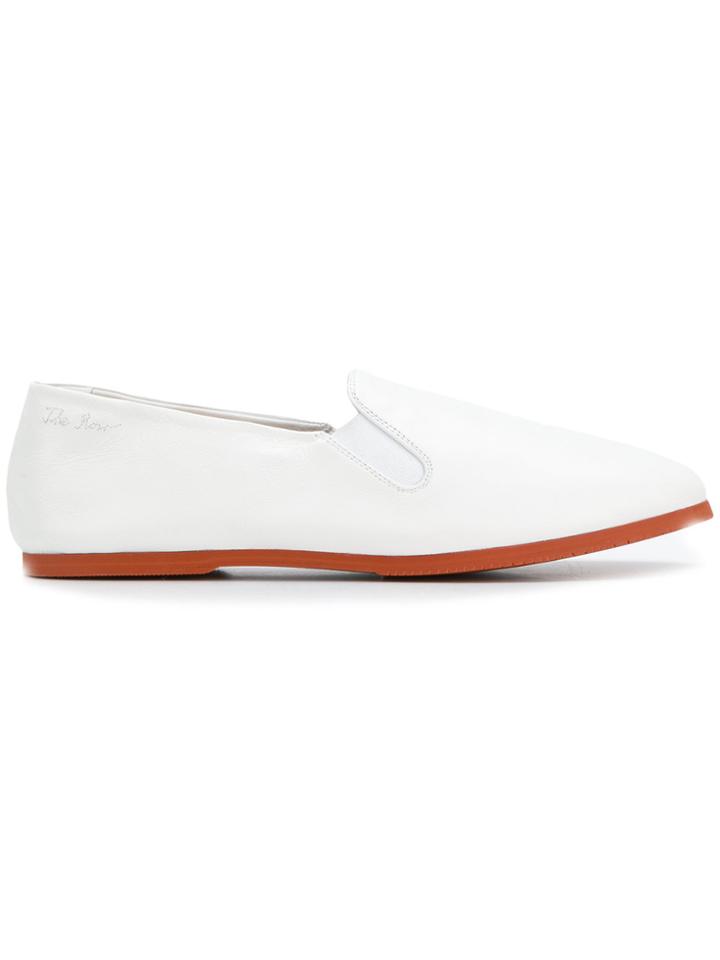 The Row Grace Loafers - White