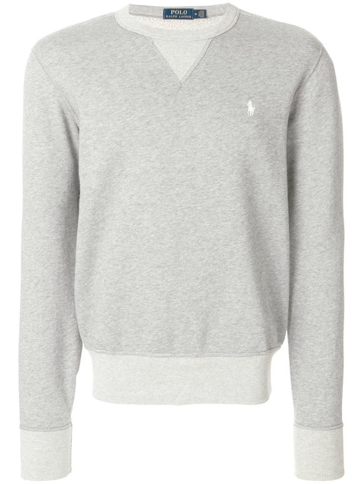 Polo Ralph Lauren Logo Embroidery Sweatshirt - Grey