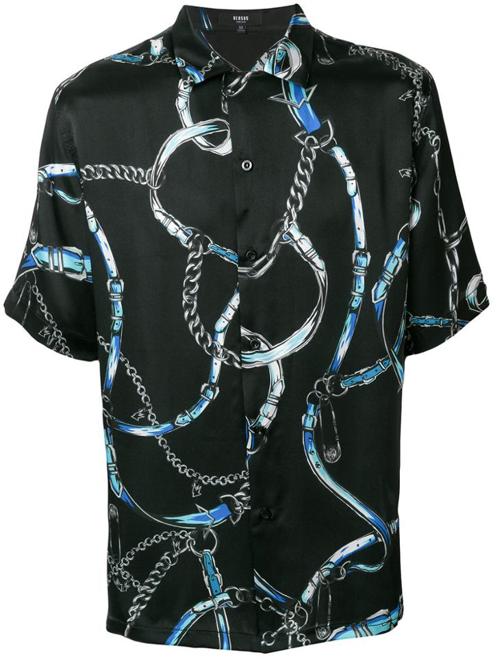 Versus Chains Belts Shirt - Black