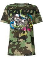 Jeremy Scott Camouflage Print T-shirt - Green