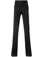 Givenchy Eyelet Check Trousers - Black