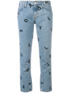 Current/elliott Love Letters Cropped Jeans - Blue
