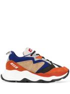 Msgm Colour Block Sneakers - Orange