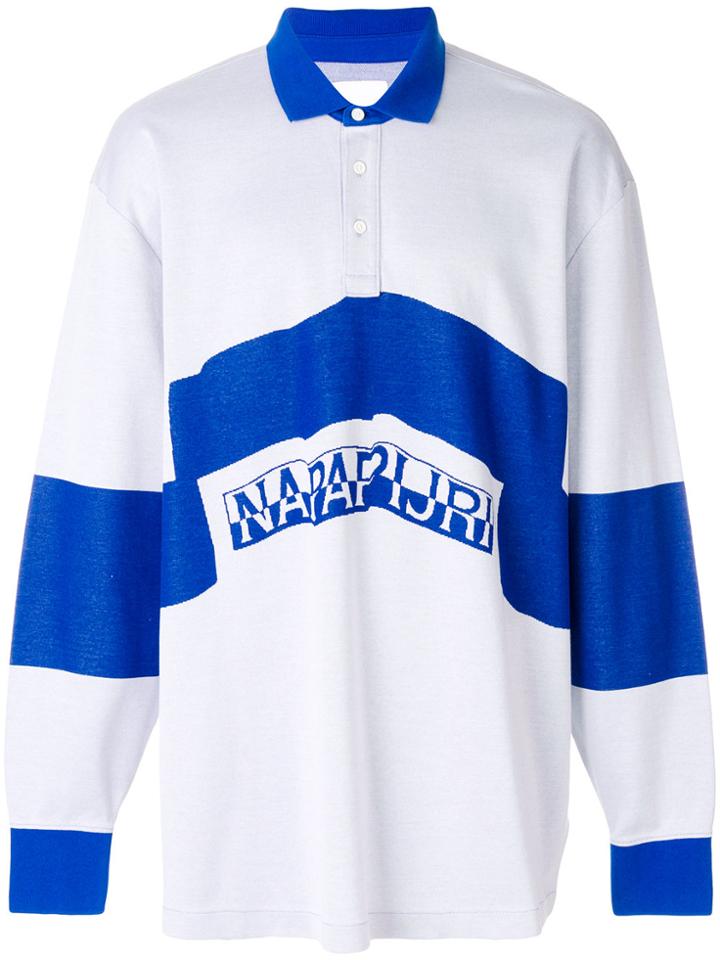 Napa By Martine Rose Fantasy Polo Top - Blue