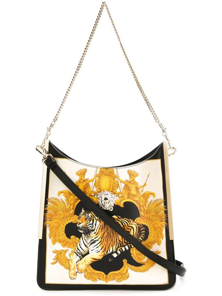 Versace Tiger Print Shoulder Bag