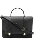 L'autre Chose Foldover Top Crossbody Bag - Black