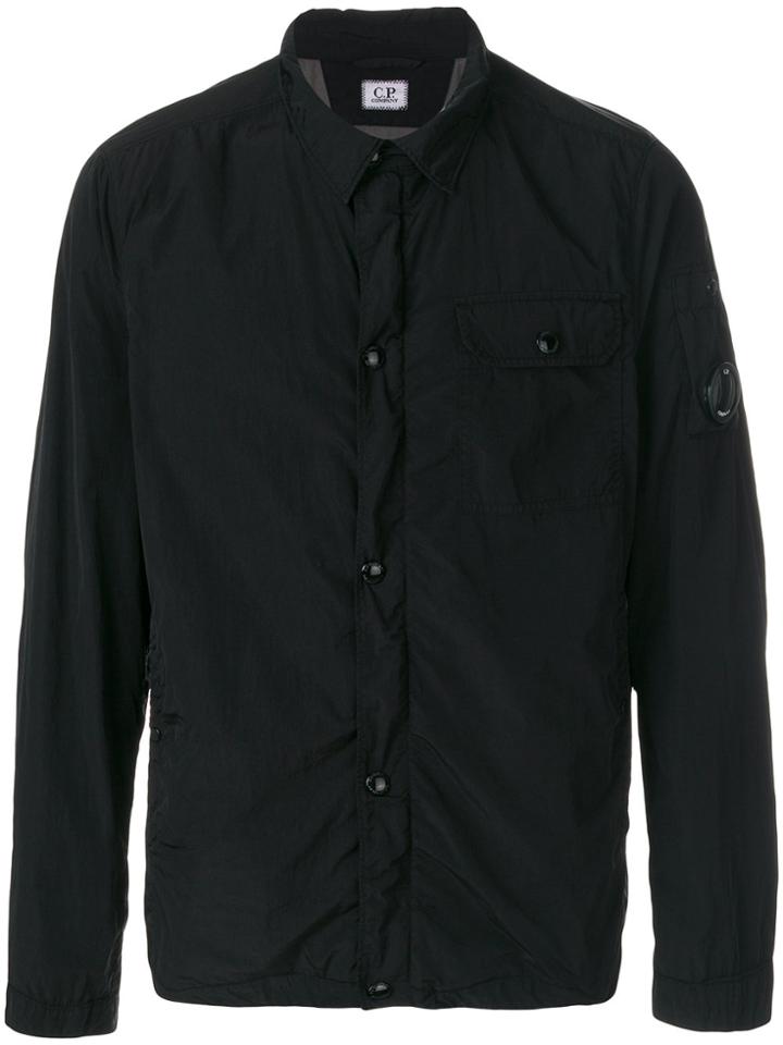 Cp Company Garment Dyed Overshirt - Black