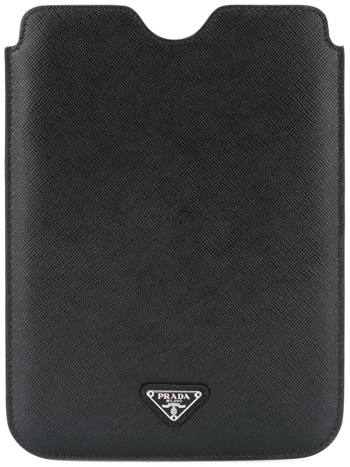 Prada - Mini Plaque Purse - Women - Calf Leather - One Size, Women's, Black