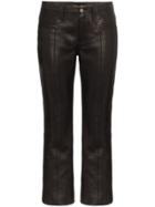 Saint Laurent Slp M Rse Trs Lthr Kk Flr - Black