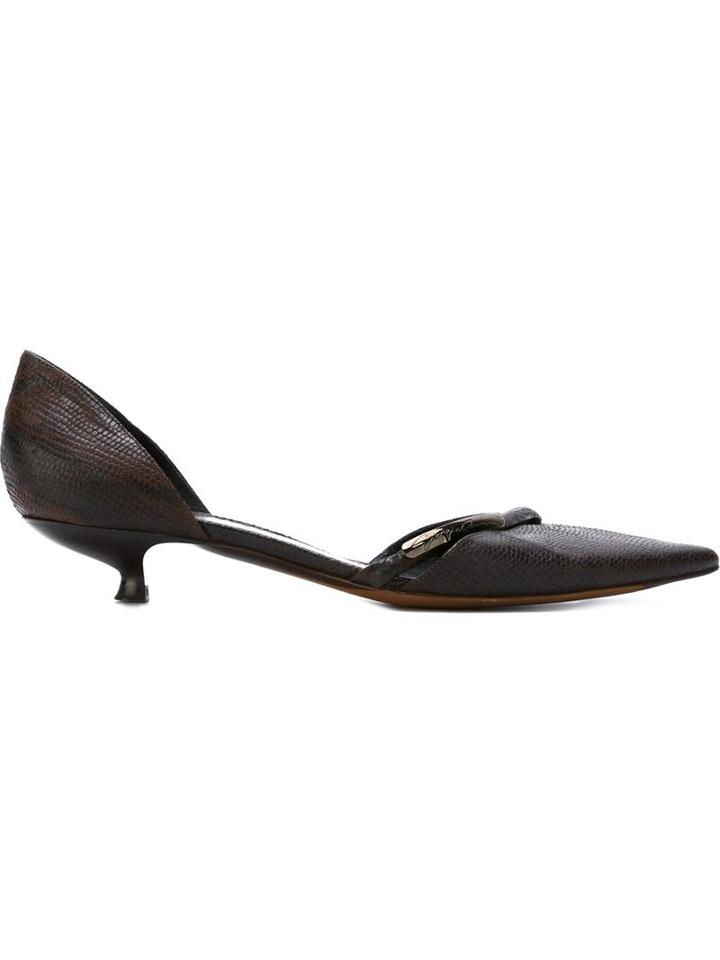 Giorgio Armani Vintage Kitten Heel Pumps