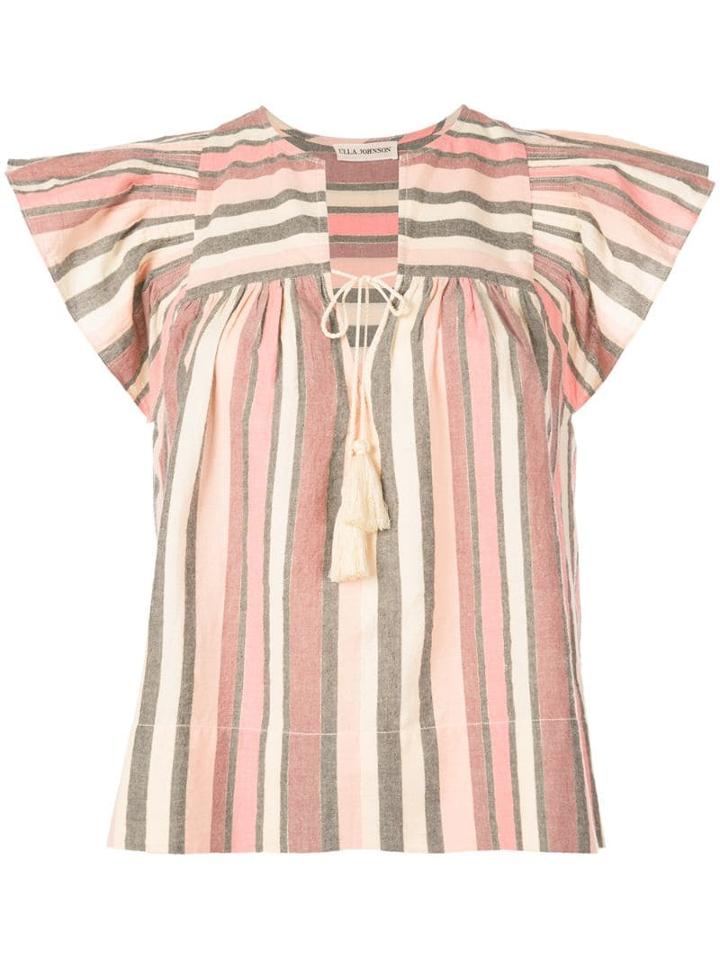 Ulla Johnson Stripe Blouse - Pink