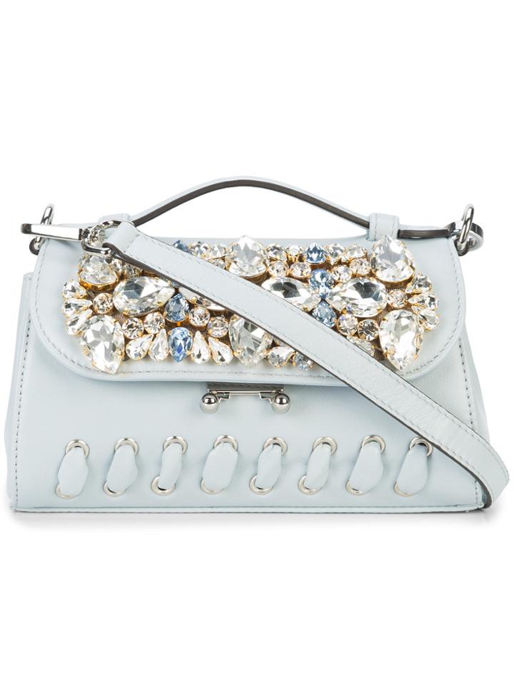 Gedebe Embellished Mini Bag - Blue