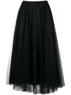 P.a.r.o.s.h. Tulle Long Skirt - Black