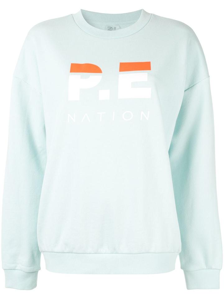 P.e Nation Heads Round Sweatshirt - Blue