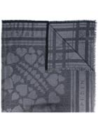 Philipp Plein - Printed Scarf - Women - Cotton/polyamide/polyester/modal - One Size, Black, Cotton/polyamide/polyester/modal