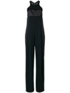 Roberto Cavalli Strip Back Jumpsuit - Black