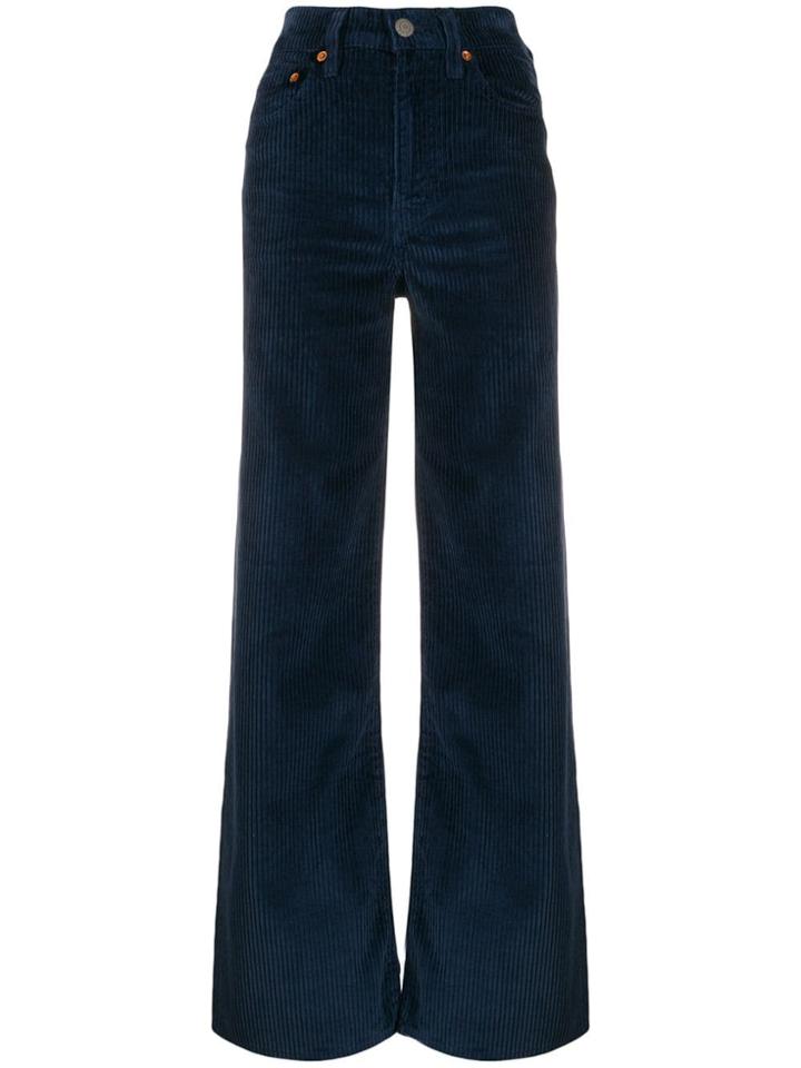 Levi's High-waisted Corduroy Trousers - Blue