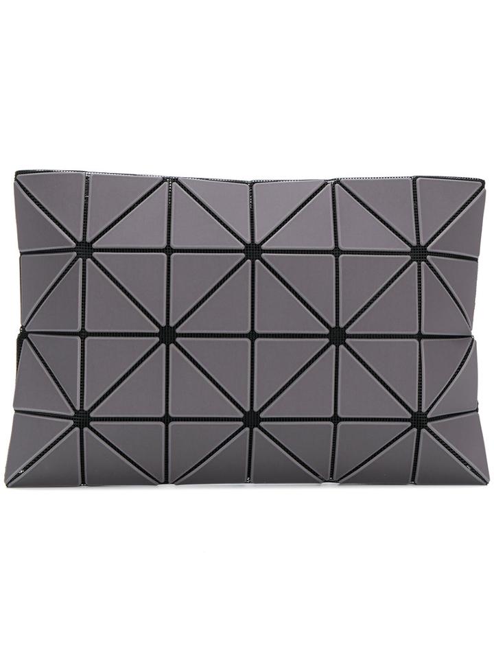 Bao Bao Issey Miyake - Embroidered Clutch - Women - Pvc - One Size, Grey, Pvc