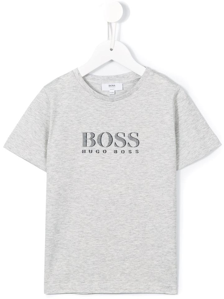 Boss Kids Logo T-shirt, Boy's, Size: 6 Yrs, Grey