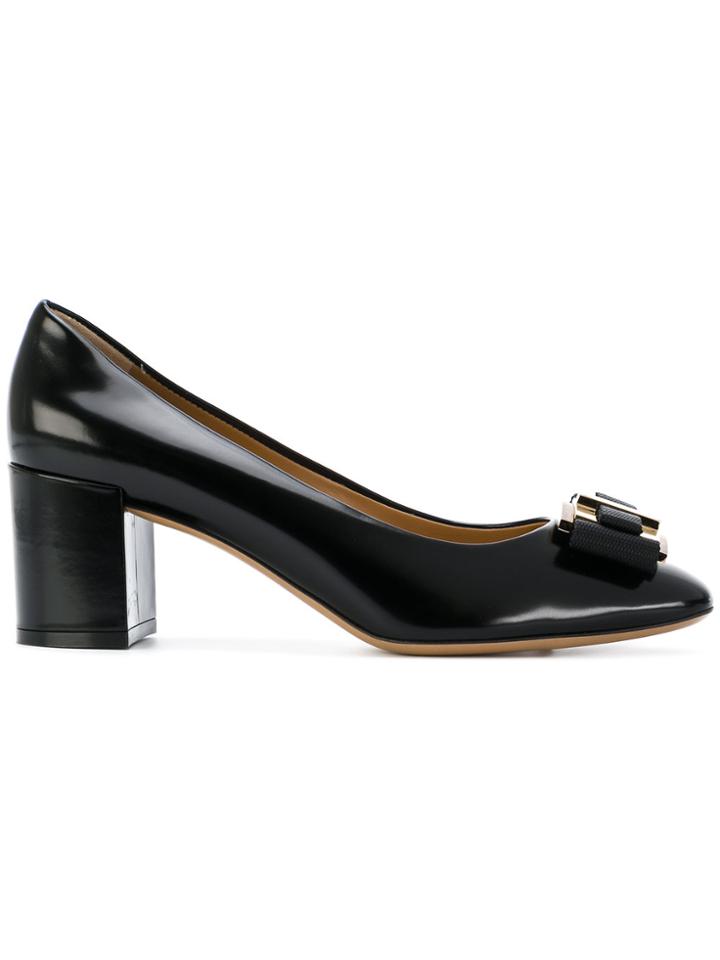 Salvatore Ferragamo Prato Bow Pumps - Black