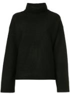 08sircus Fleece Funnel-neck Sweater - Black