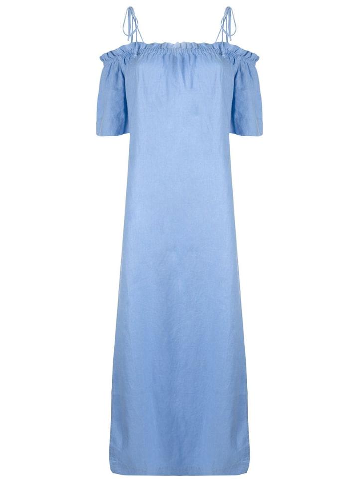 Venroy Venroy Wstraplessmxdresscbl Cornflower Blue Linen/flax
