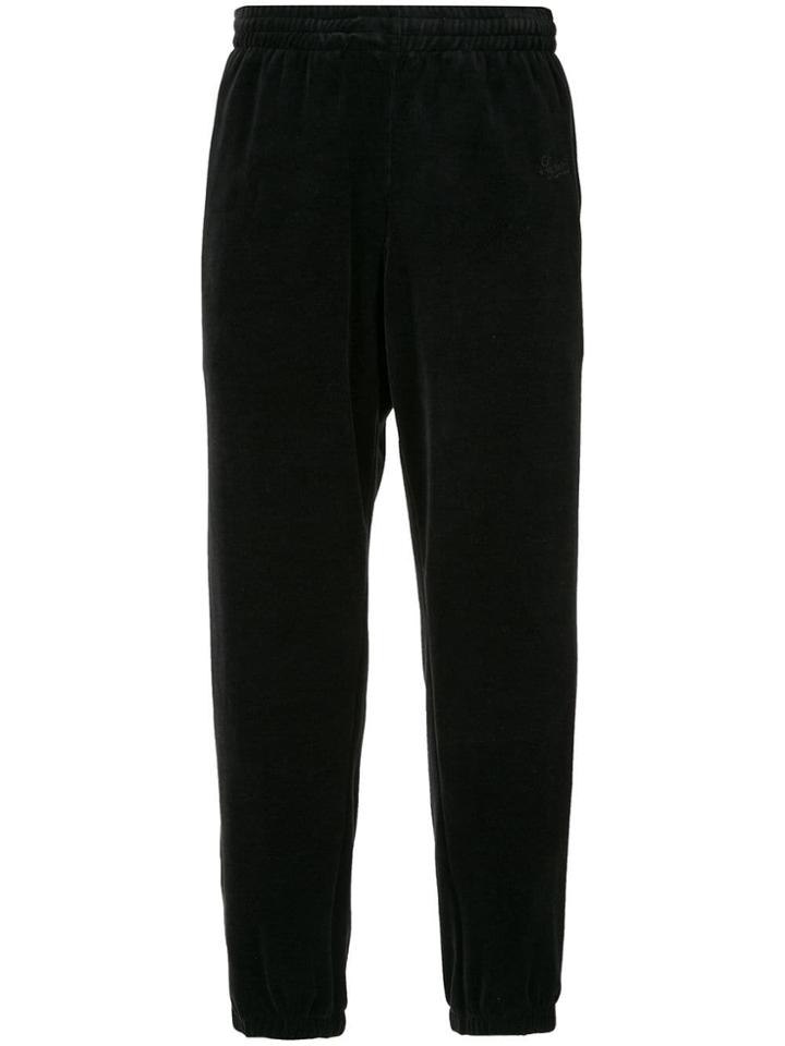 Supreme Velour Warm Up Pants - Black