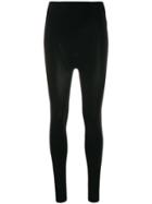 Pleats Please Issey Miyake Knitted Panel Leggings - Black