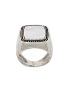 Emanuele Bicocchi Stone Embellished Ring - Silver