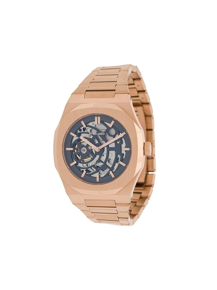 D1 Milano Skeleton Watch - Pink