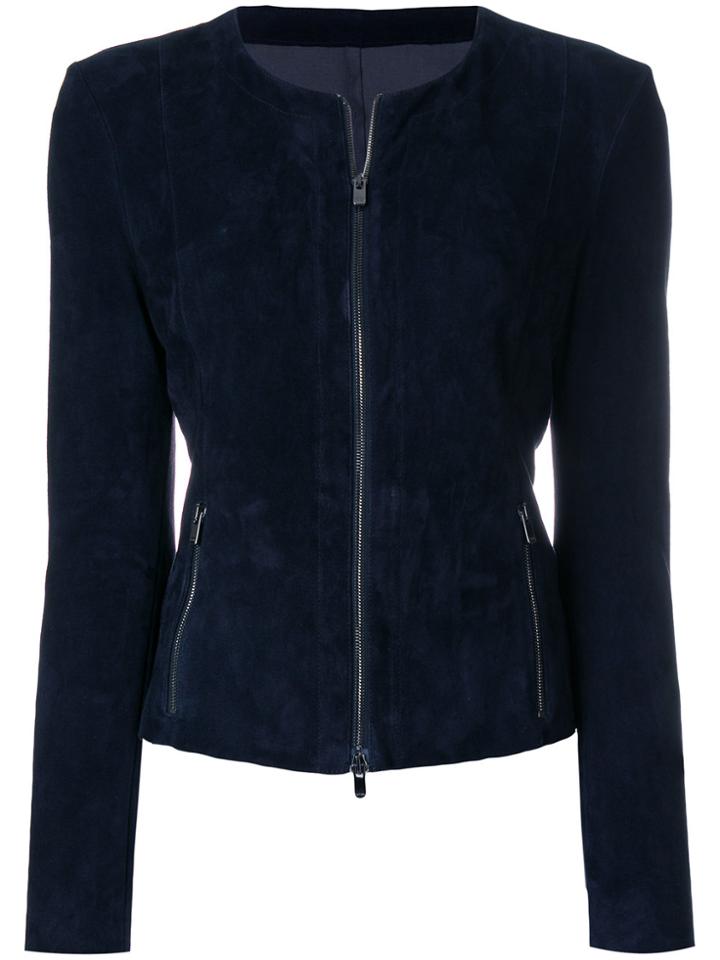 Drome Zipped Fitted Jacket - Blue