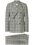 Maison Margiela Prince Of Wales Check Double Breasted Suit - Brown