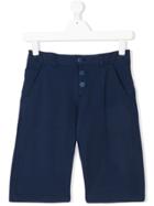 Officina 51 Button Bermuda Shorts - Blue