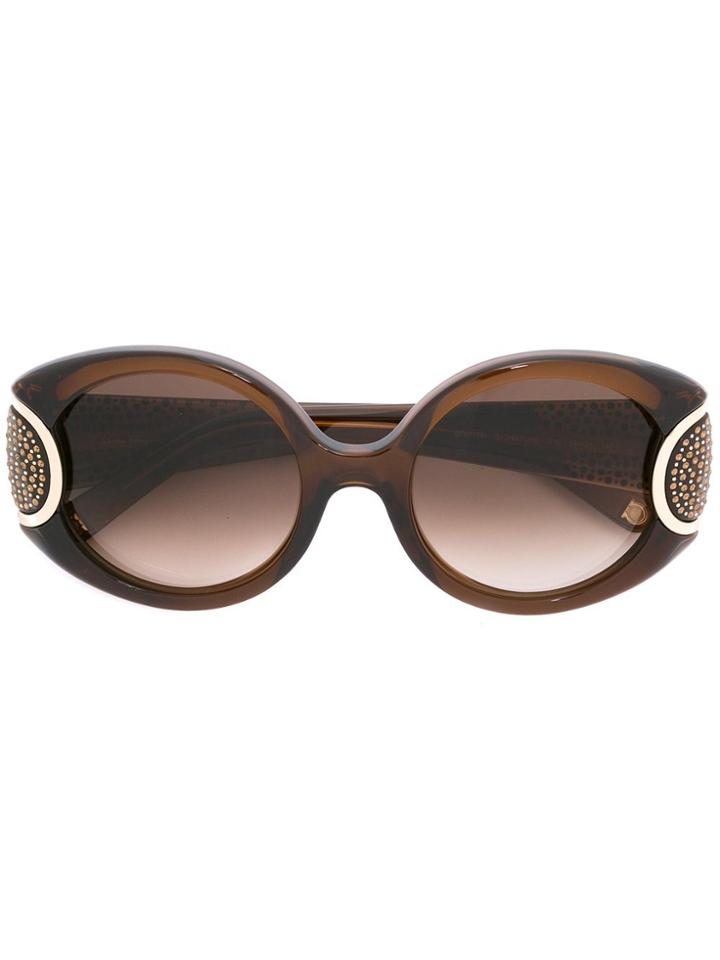 Salvatore Ferragamo Eyewear 'signature' Sunglasses - Brown