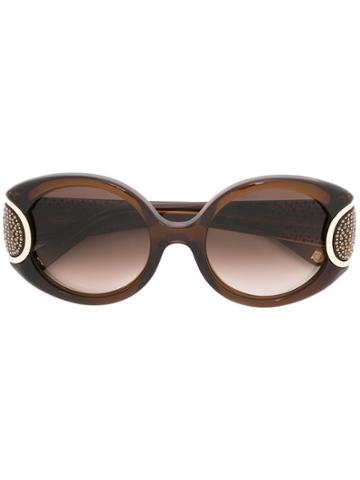 Salvatore Ferragamo Eyewear 'signature' Sunglasses - Brown