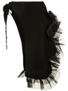 Roberts Wood Ruffle Wrap-skirt - Black