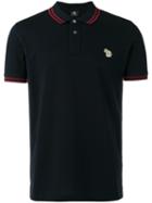 Ps By Paul Smith Slim Fit Polo Shirt With Iconic Branding, Men's, Size: Small, Blue, Cotton